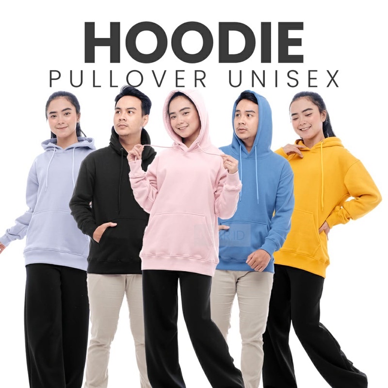 Jaket Sweater Hoodie Polos Pria Wanita Switer Cowok Premium Distro (BAYAR DI TEMPAT)-1