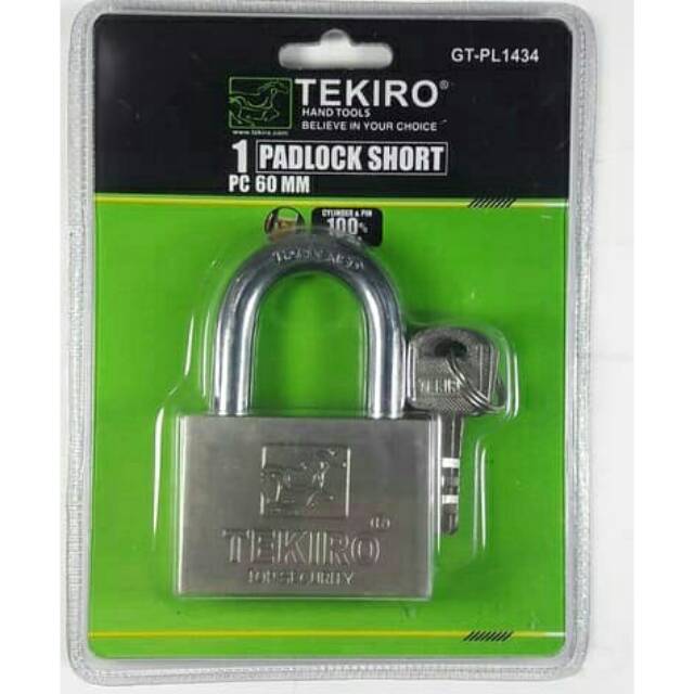 GEMBOK TEKIRO 60MM LEHER PENDEK TEKIRO/ GEMBOK PAGAR RUMAH/ PADLOCK/ GEMBOK RUKO GUDANG/GEMBOK WARUNG BERKUALITAS