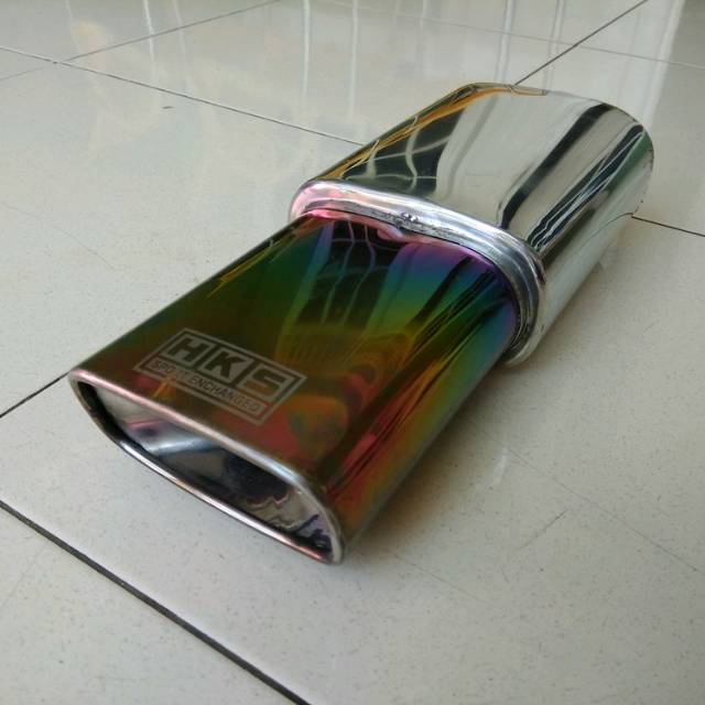Knalpot Mobil HKS Kotak Pelangi - Muffler HKS Kotak