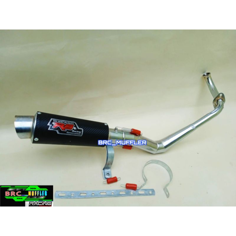 KNALPOT RACING MATIC SUZUKI SPIN 125/SKYWAVE/SKYDRIVE/HAYATE/NEX KARBU/NEX || FI/ADDRESS FI