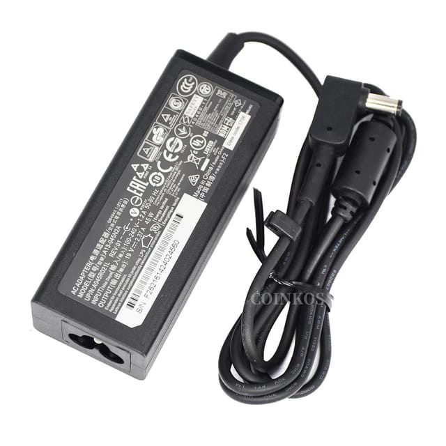 Adaptor Charger Laptop Acer Aspire V3-372,V3-372T 19V 2.37A 5.5x2.5mm 45W ORI