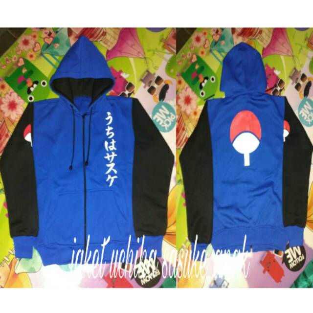 jaket anak uchiha sasuke biru