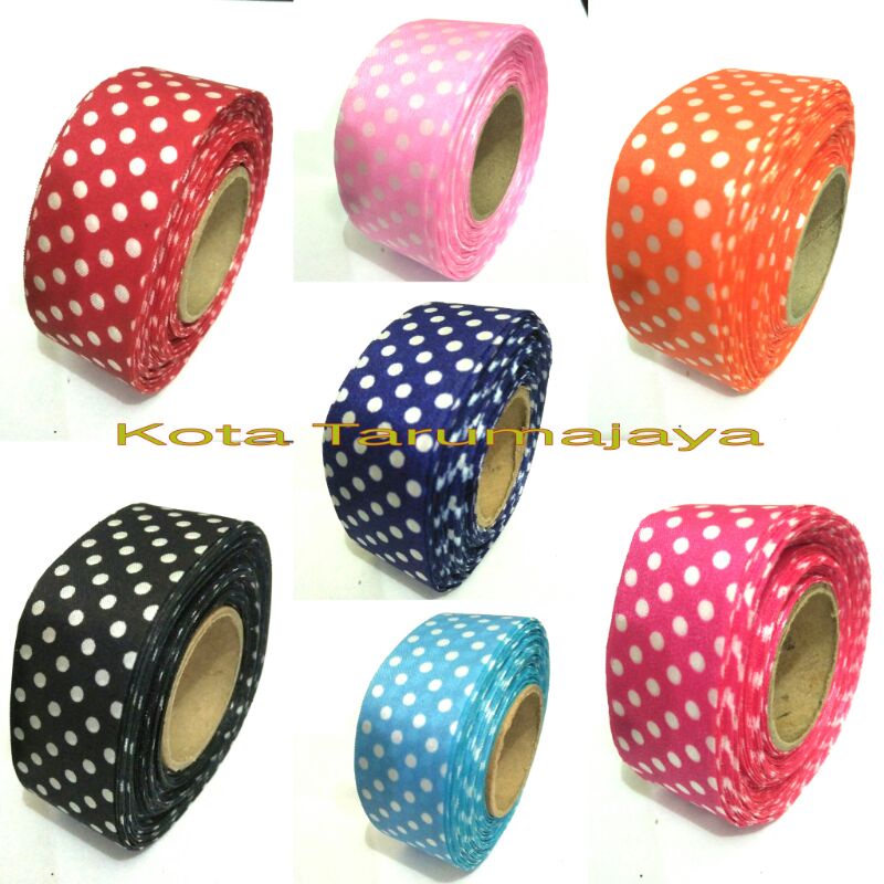 

Pita Polkadot Onde Bintik 1" inc 25mm 2cm 18meter