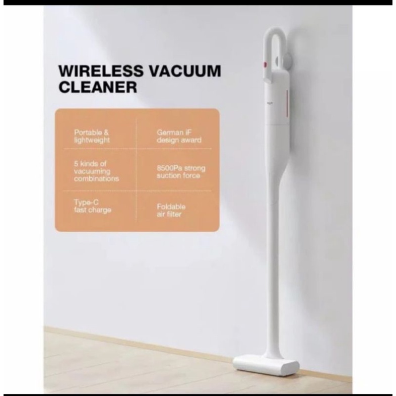 DEERMA VC01 Wireless Rechargeable Vacuum cleaner Penyedot Debu