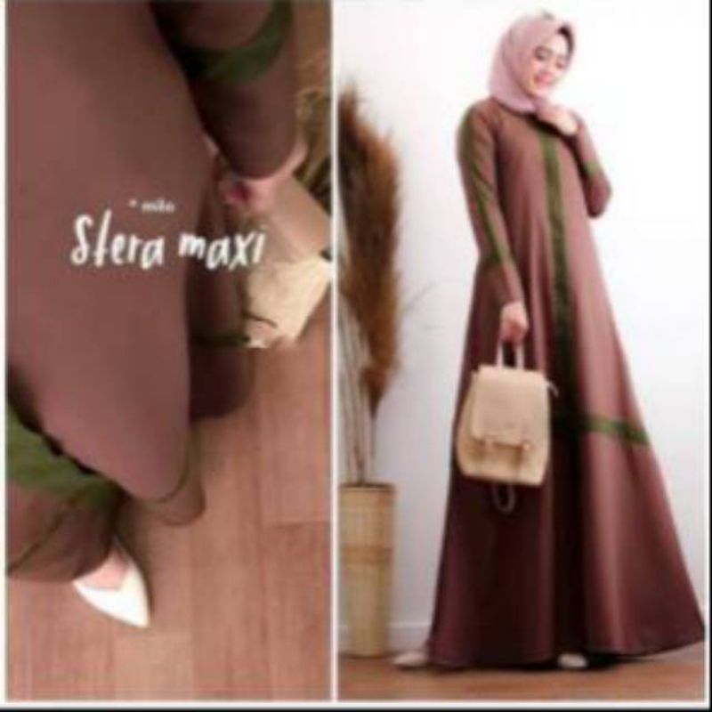 Stera maxi dress fashion muslim remaja wanita