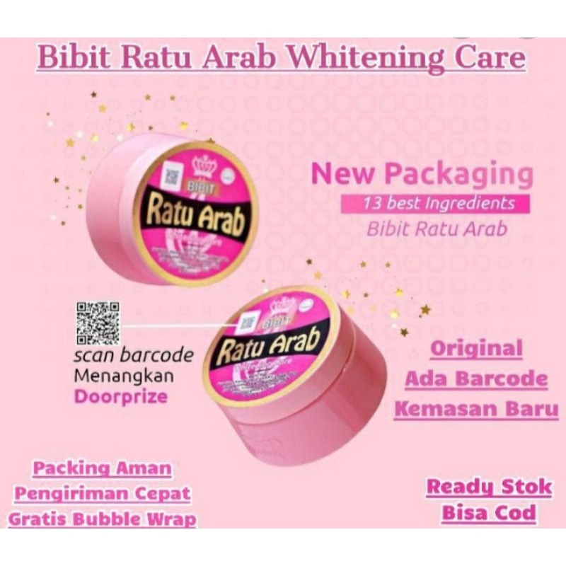 BIBIT RATU ARAB Original 100% BPOM Handbody HB Whitening Ampuh BERHOLOGRAM Kemasan Baru