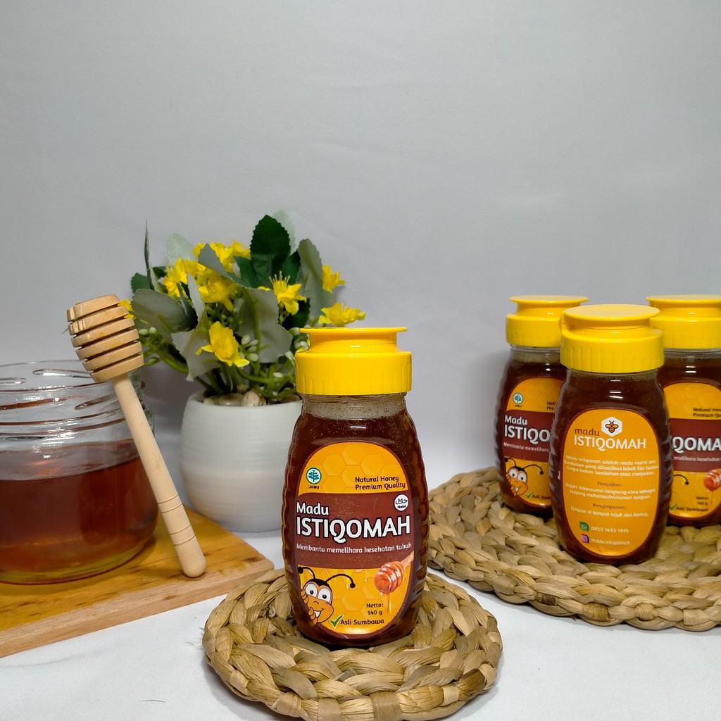 

Madu Asli - Madu Murni Hutan 140 g Madu Istiqomah 100% Alami Pure Natural Raw Honey Premium Original