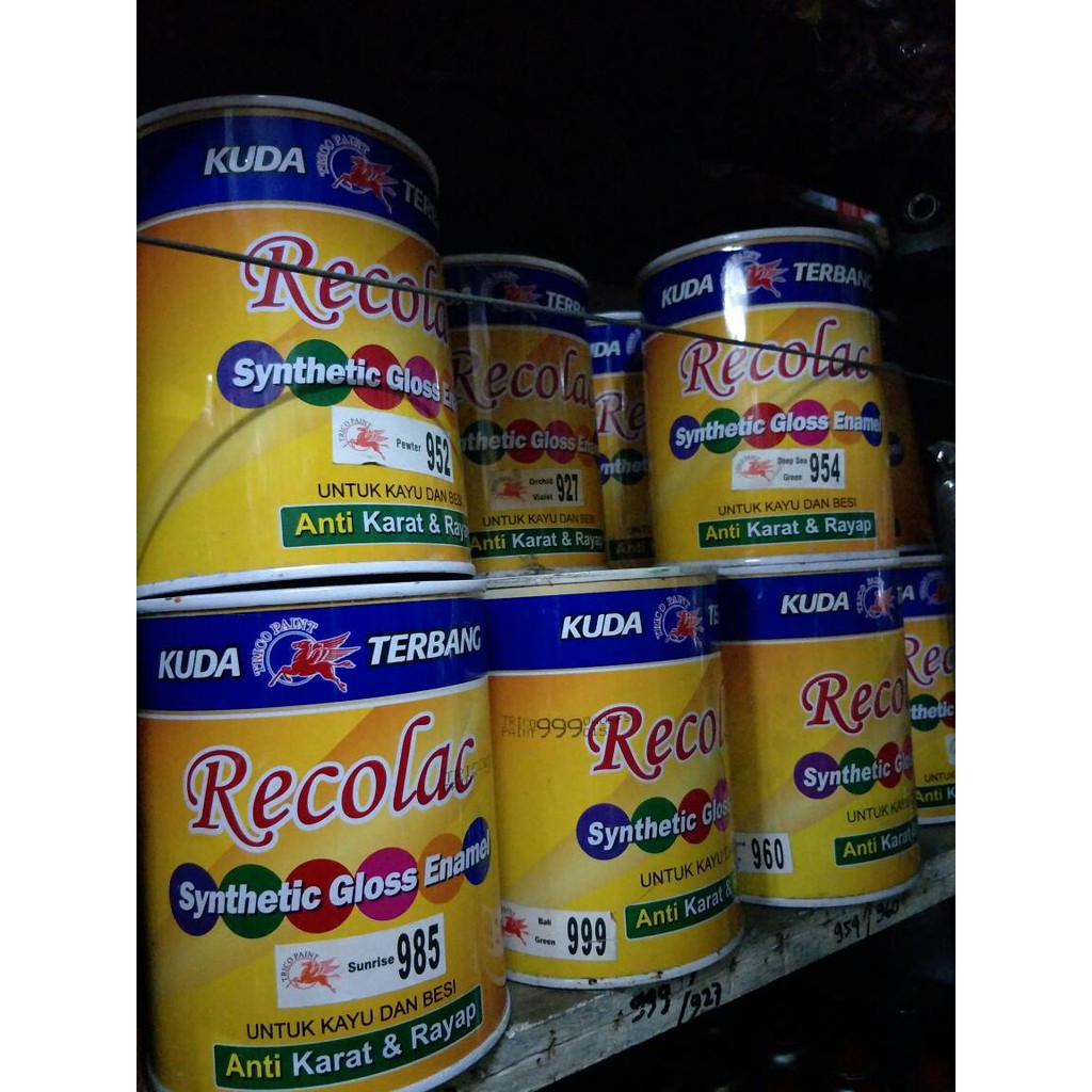 

Hot Promo bulan ini Cat minyak RECOLAC KUDA TERBANG 1KG