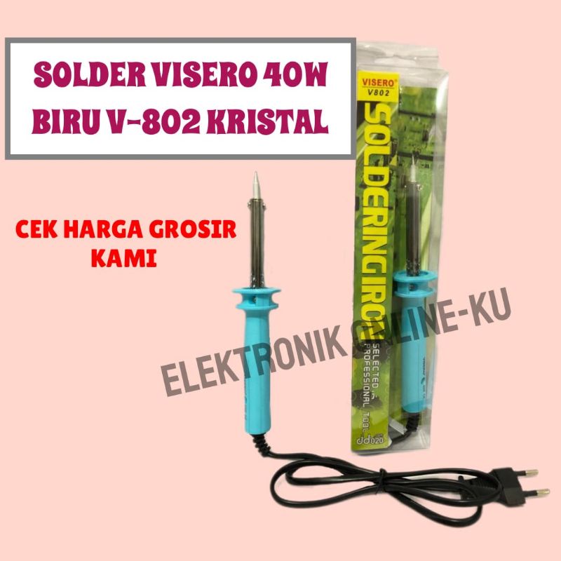 SOLDER VISERO 40W BIRU V-802 KRSYTAL