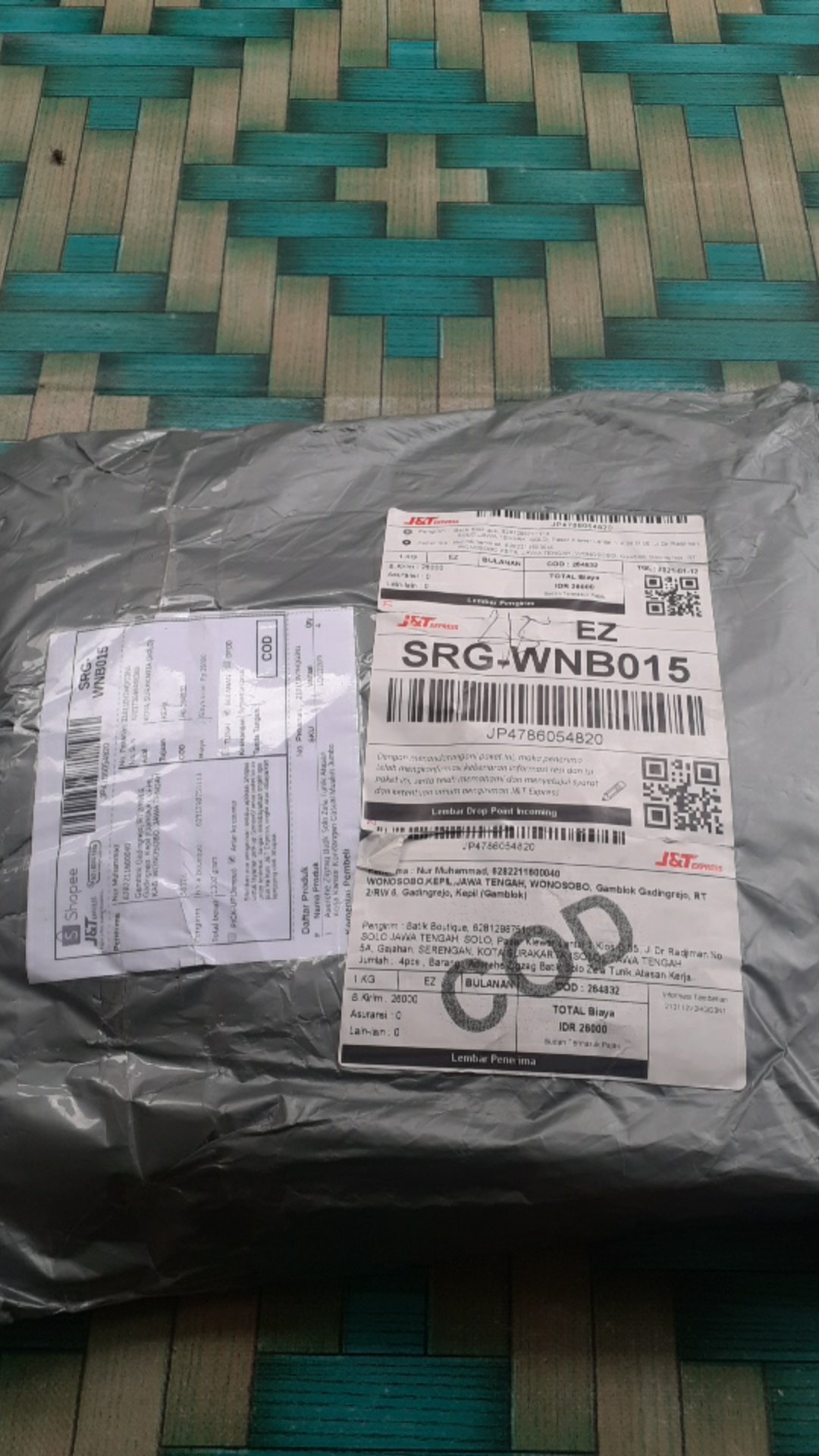 Aserehe Zigzag Batik Solo Zela Tunik Atasan Kerja Kantor Kondangan Casual Muslim Jumbo