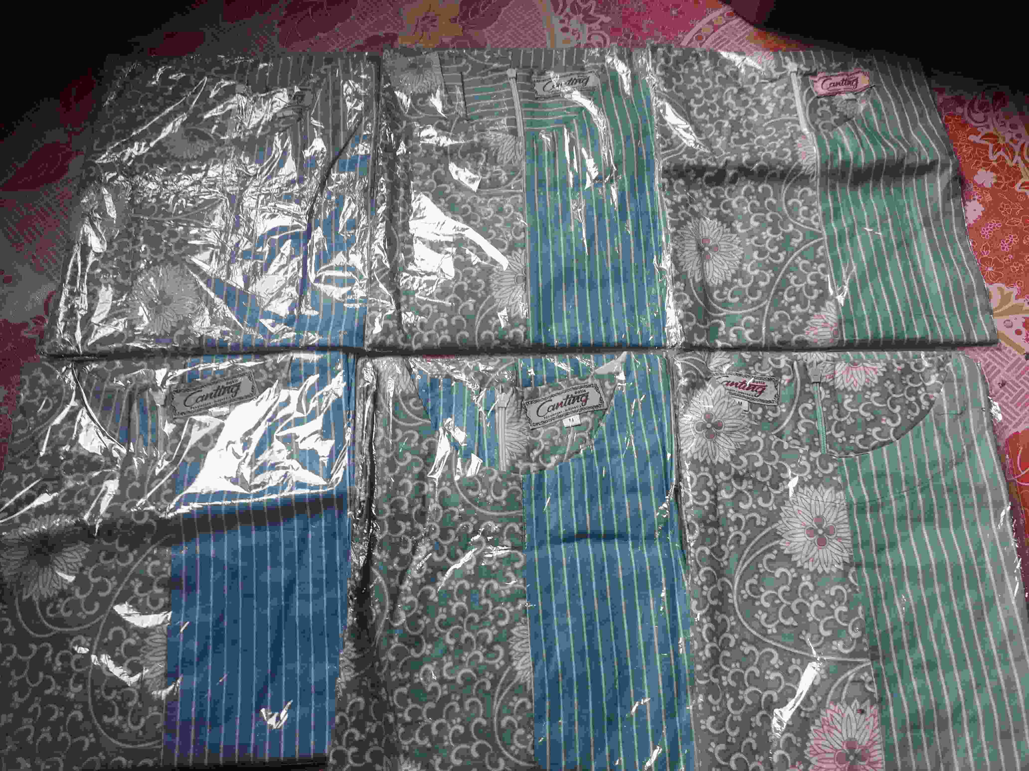 Blus Soft Bunga Salur Atasan Batik Wanita Cantik Modern High Quality Katun Premium Casual Formal