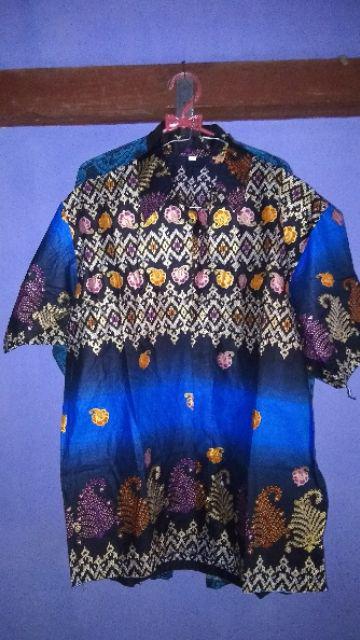 Atasan Batik Dolby Dolbi Dobby Doby Tenun Sutra Tulis Halus Katun Atbm Baron ,sarombit Atasan Dengan