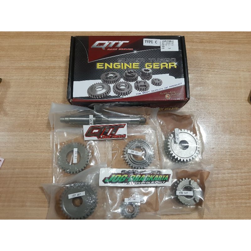 GEAR RASIO GEAR BOX ENGINE YAMAHA JUPITER Z TYPE C QTT RACING 14/35 36