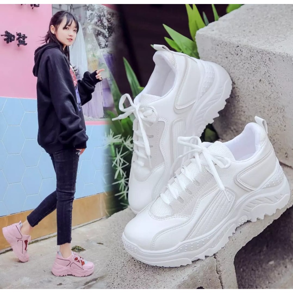 Sneakers putih polos sepatu putih polos sepatu olahraga putih sepatu sport putih sepatu olahraga wan