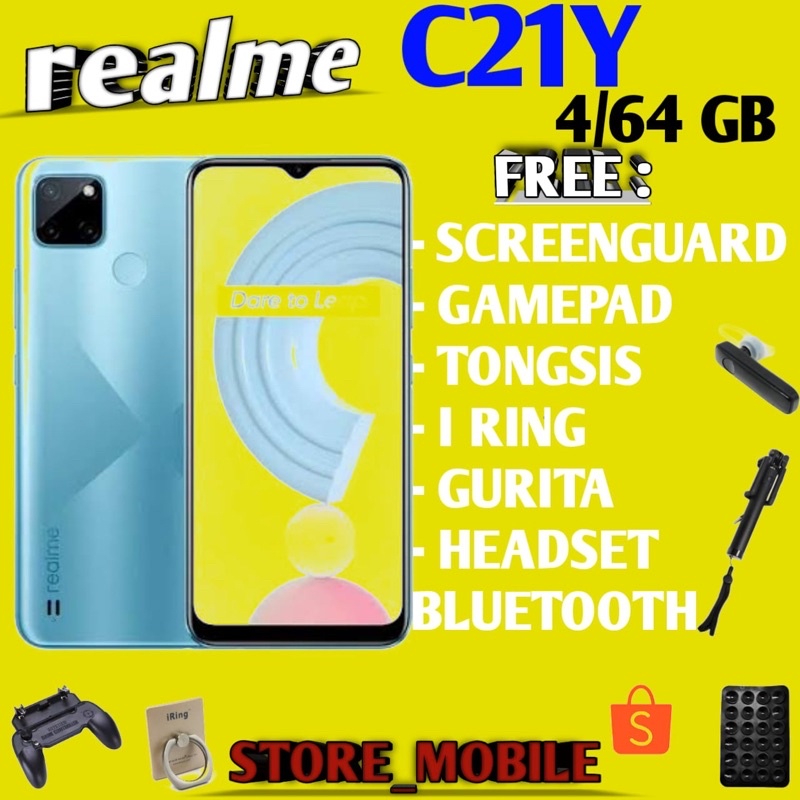 REALME C21Y 4/64 RAM 4GB ROM 64GB GARANSI RESMI