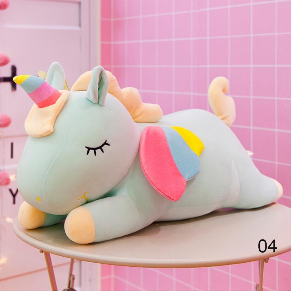 Timekey Mainan Boneka Stuffed Plush Unicorn 30cm Untuk Hadiah Ulang Tahun Anak Perempuan O1Q2