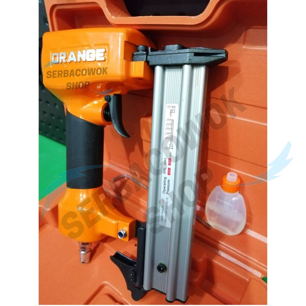 Orange Mesin Staples Angin Tembak Paku Air Nailer Lurus F30 Termurah Berkualitas