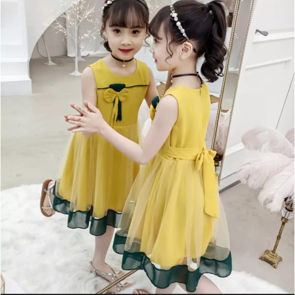 QFS - DRESS ANAK KOREA GEMPI / TERBARU / UMUR 5-8 TAHUN/KOREA/BANGKOK