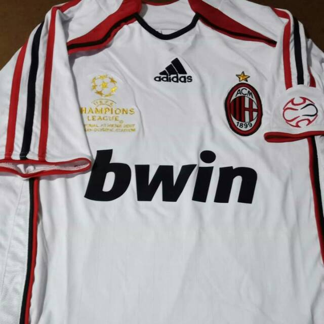 Jersey Milan Retro 2007 Final Athens Ucl Shopee Indonesia