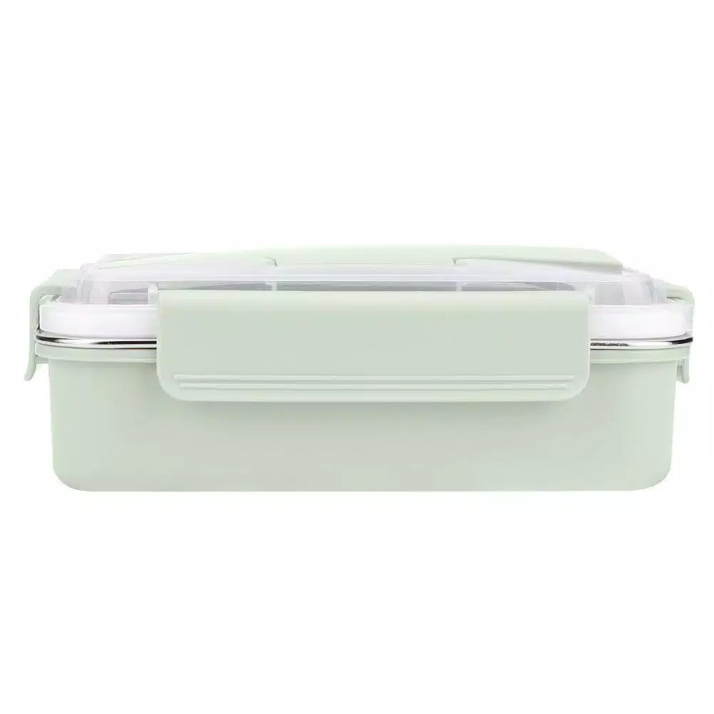 SUPER Kotak Makan Bento Portable Bahan Stainless Steel Anti Bocor untuk Sekolah