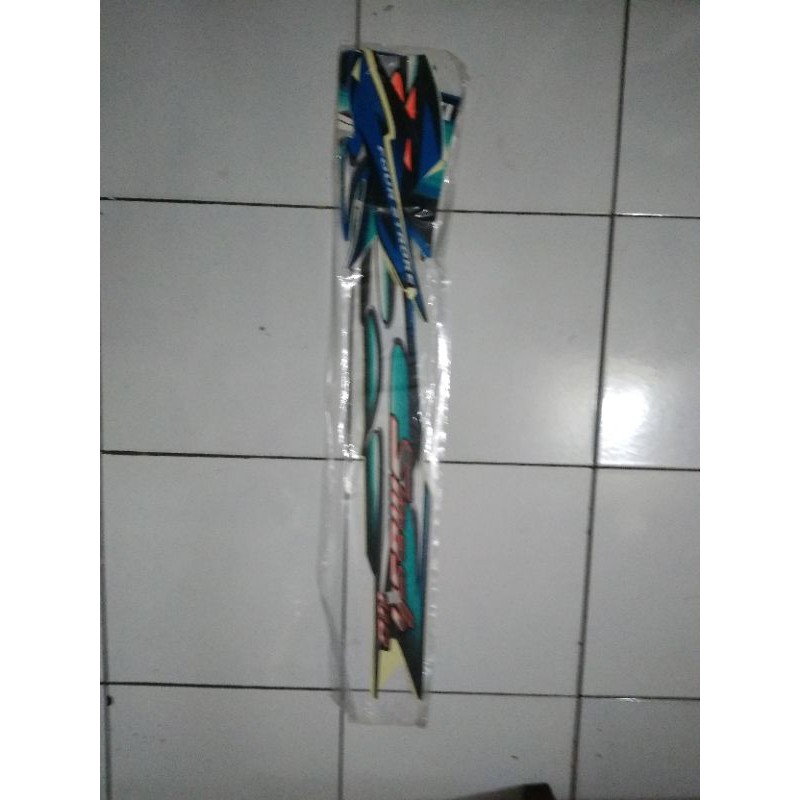 striping sticker lis smash 110 r 2006 biru