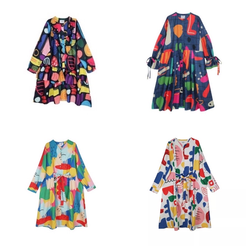 [NEW] SALE Nadjani Rily Blue Dress Rare Item Diskon bukan  promo Vaksin Navy