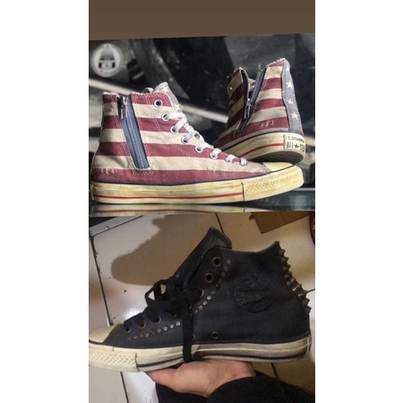 CONVERSE  CT  HI  SIDE  ZIP  STARS  BARS dan CONVERSE X JOHN VARVATOS