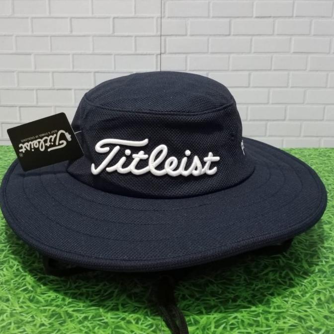 Topi Golf Titleist Tour Aussie Black Adjustable Size