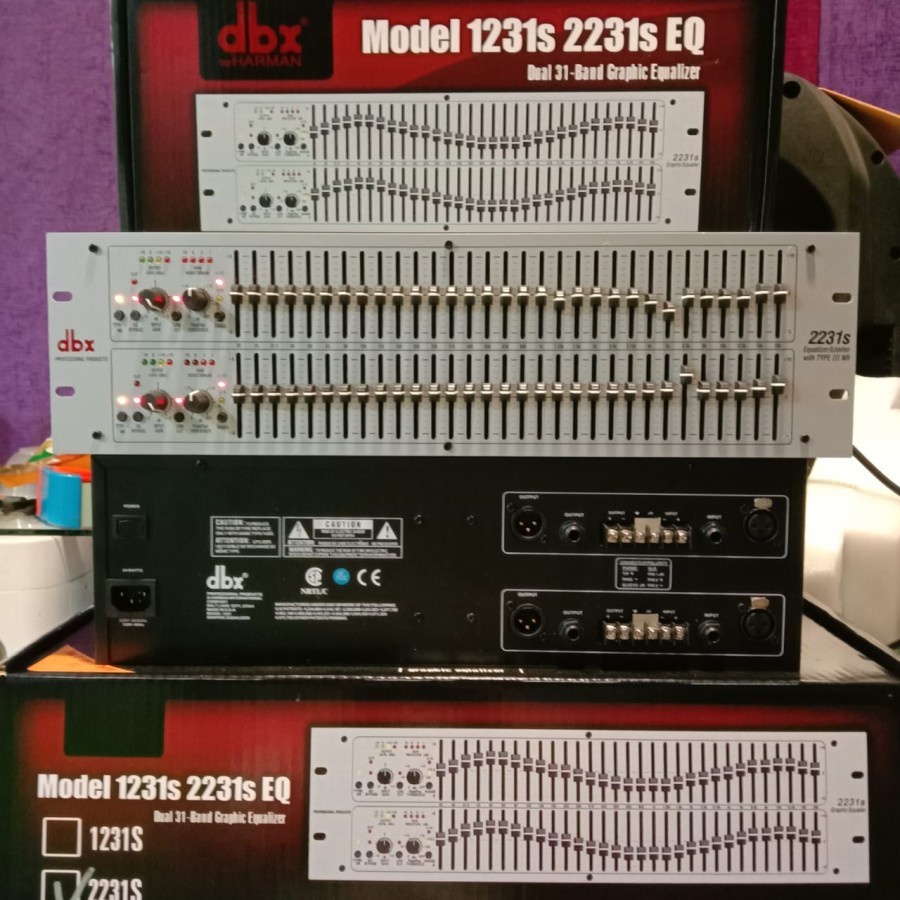 Equalizer DBX2231S DBX 2231S DBX 2231 S Grade A 2 x 31 Channel Dual Channel Equalizer DBX Graphic 3U
