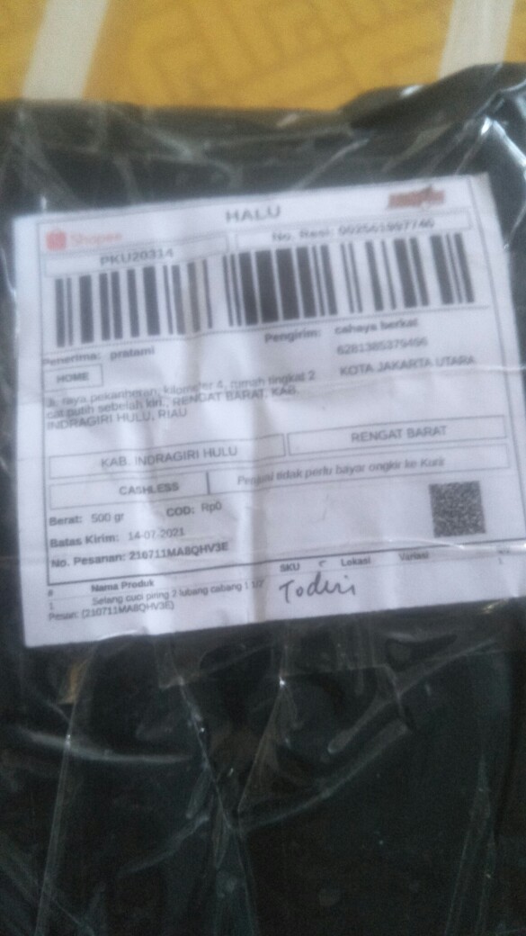 Selang Cuci Piring 2 Lubang Cabang 1 1/2