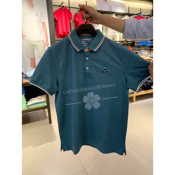 Giordano Polo Shirt Man Classic Signature Dragonfly Sale from 439k Size M