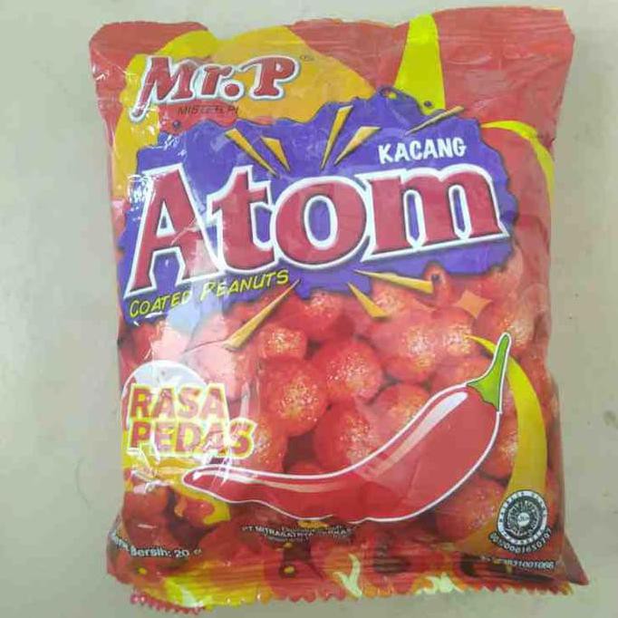 

Kacang Atom Mr 22Gr Rasa Pedas Snack Jajanan Makanan Ringan Murah Titanium.Store1