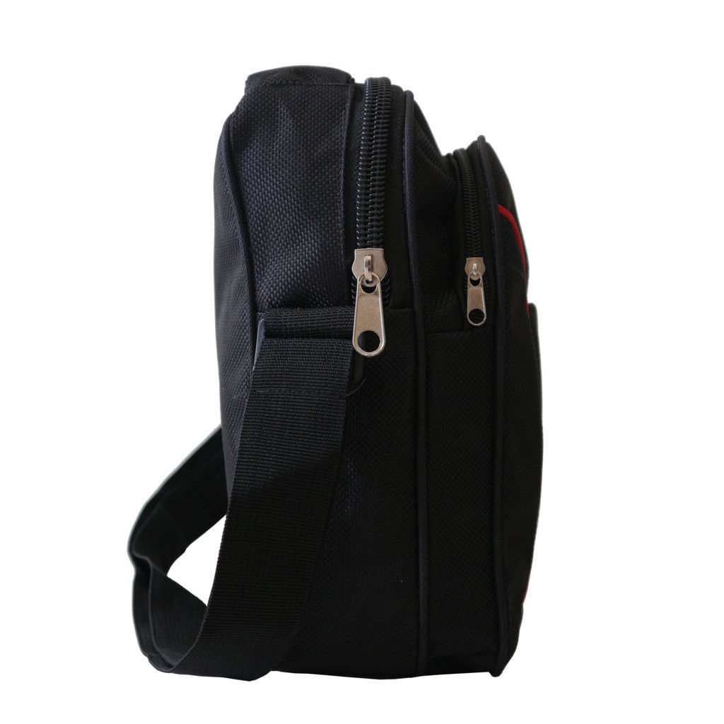 Tas Selempang Polo R Hitam Pria Casual Sling Bag Exclusive Bagus Awet Murah Elegan Selempang Cowok Hangout Travelling Meeting Free Slot Tablet / Ipad Termurah Terlaris