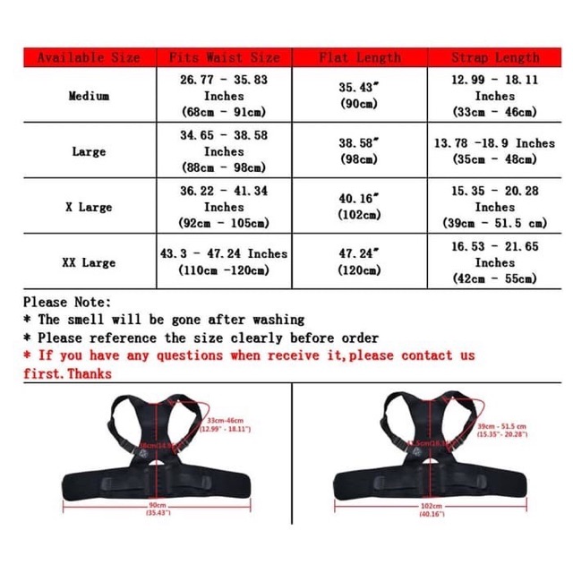 Posture Support Brace Penyangga Punggung Shoulder Back Corrector 0579