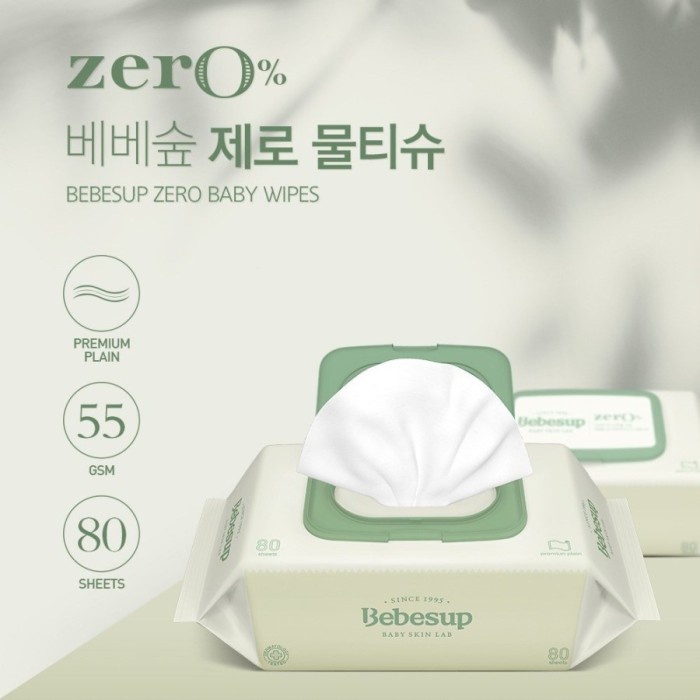 Bebesup Baby Wipes Zero / Light isi 80 / Tisue Basah Bebesup