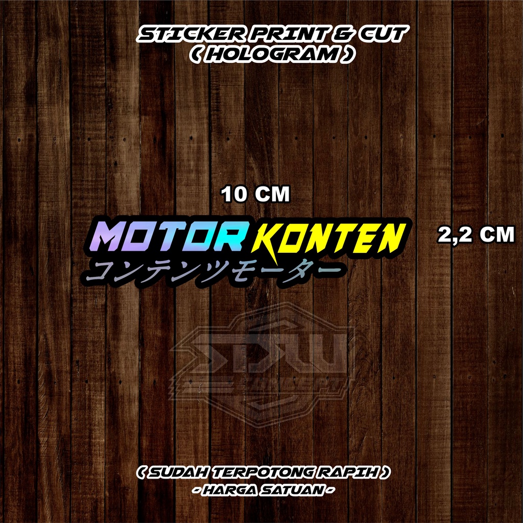 Sticker Print Racing Hologram sticker motor stiker motor harga satuan