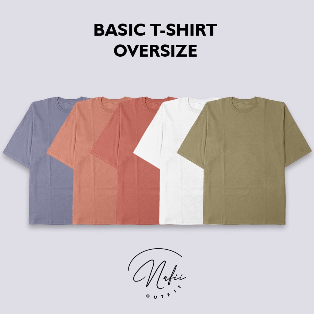 Basic Oversized Top Hijab Kaos Polos NAFII_OUTFIT