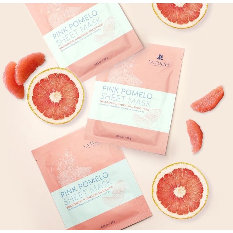 ☀️cahaya acc☀️pink pomelo sheet mask