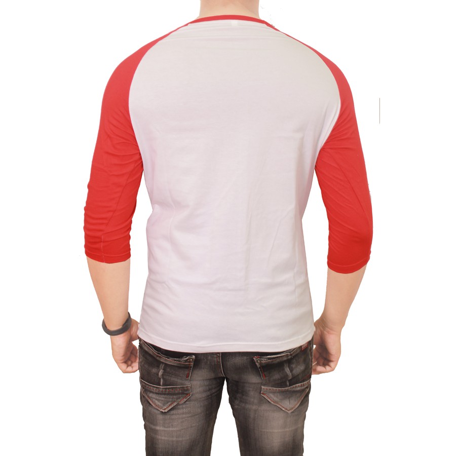 Kaos Raglan Merah Putih - FBL 08