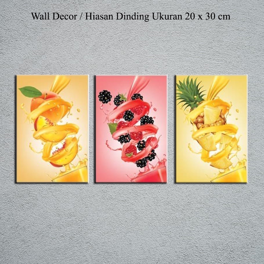 Wall Decor Hiasan Dinding 20x30 Pajangan Dekorasi Lukisan Dinding Dapur Ruang Makan Cafe Minimalis A