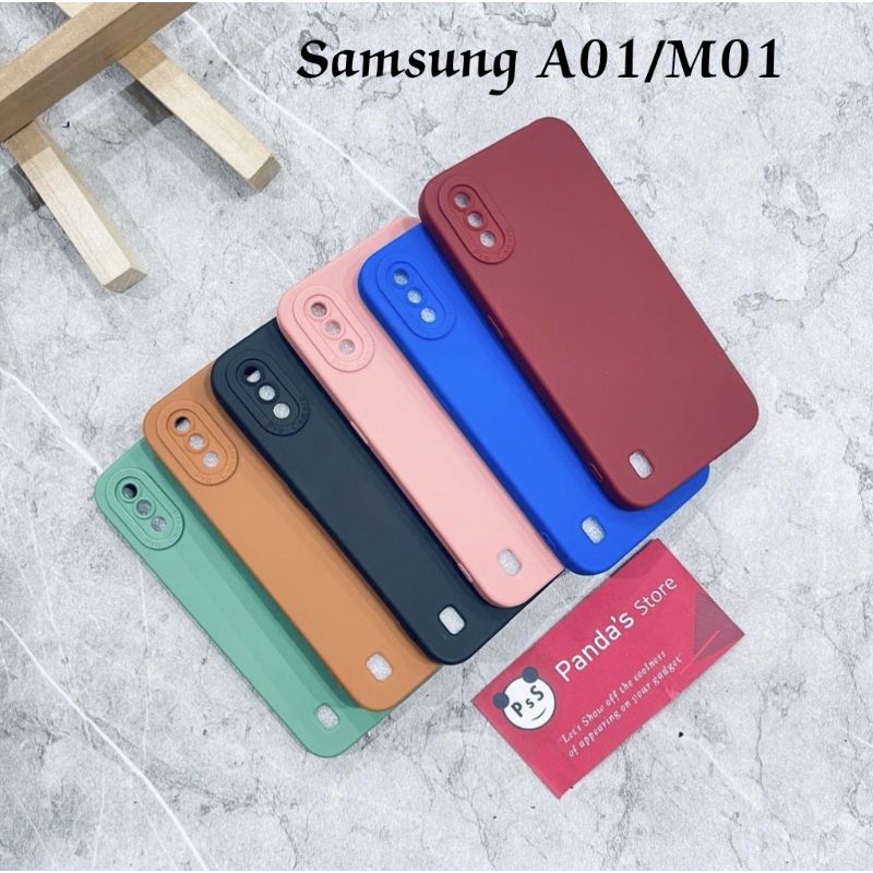 Softcase Pro Camera Samsung A01 / M01 Candy Case Full Color 3D Silikon TPU