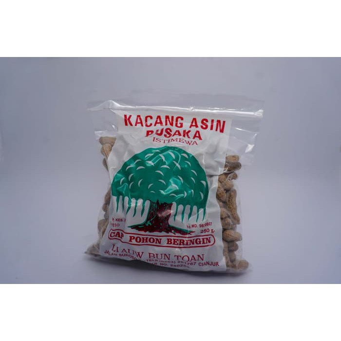 

Kacang Asin Pusaka Cap Pohon Beringin 1/2 Kg