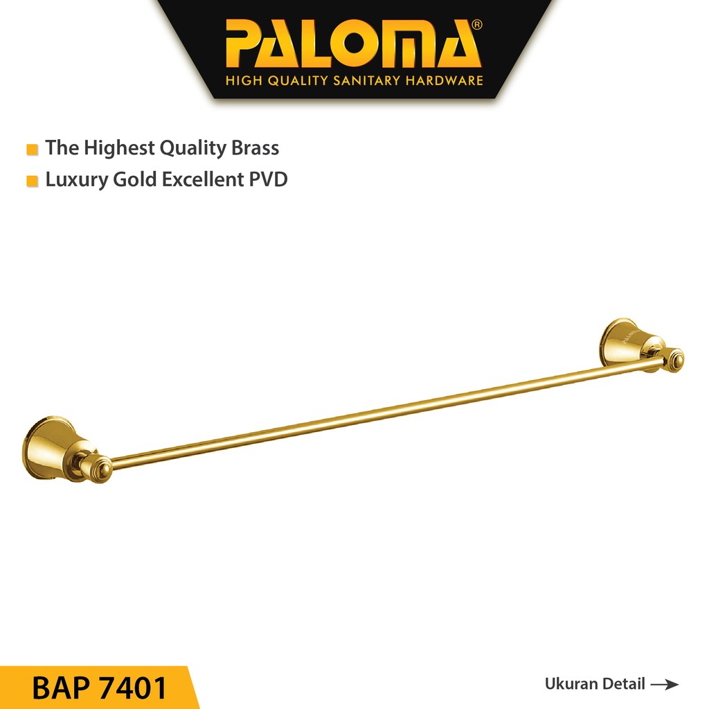 PALOMA BAP 7401 Rak Handuk Baju Gantungan Hanger Dinding Kamar Mandi