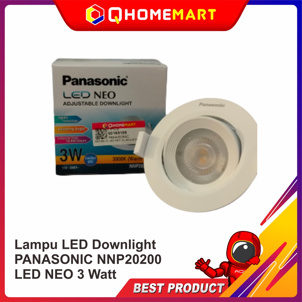 Lampu LED Downlight PANASONIC NNP20200 LED NEO 3 Watt