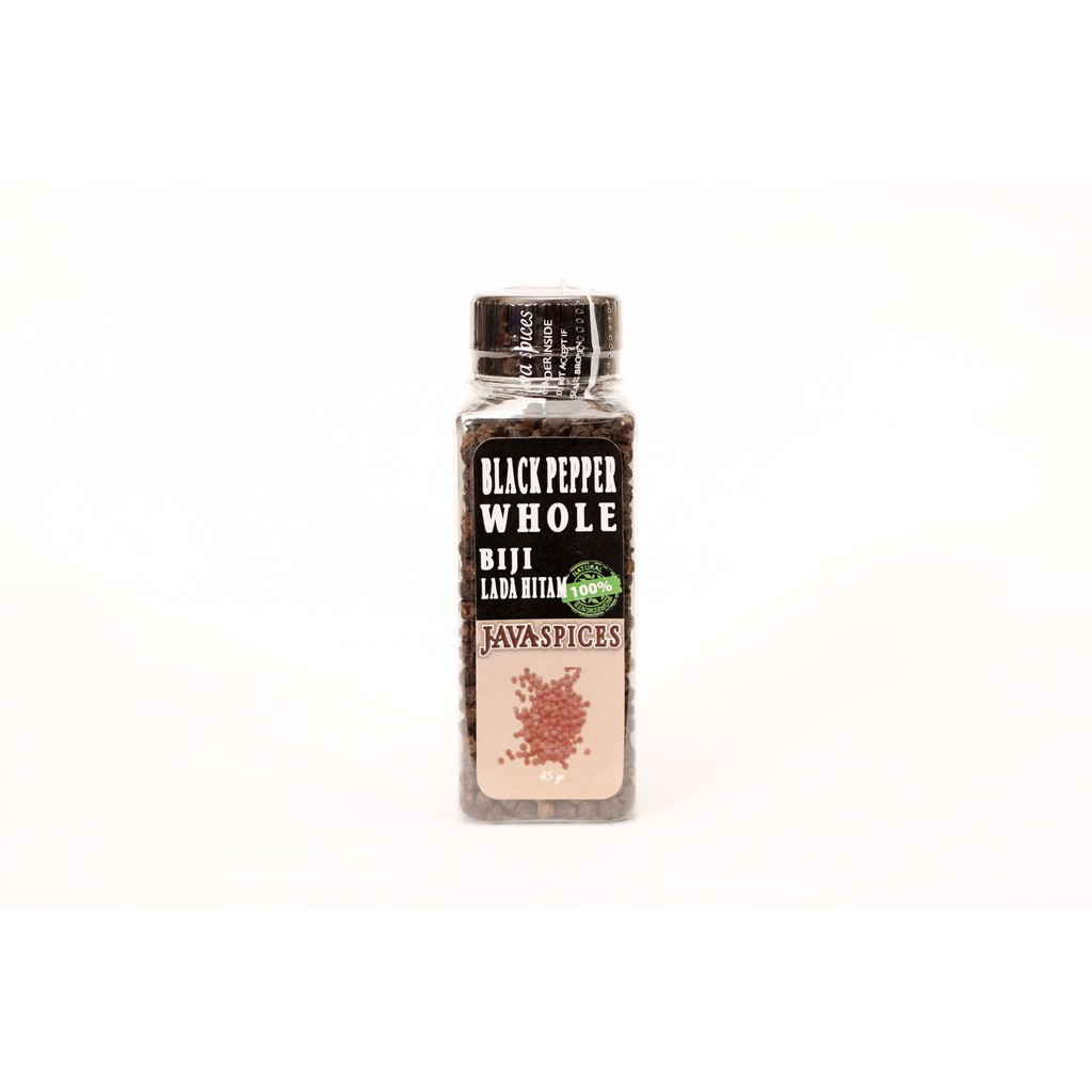 

Organic Black Pepper Whole Lada Hitam Utuh Kemasan Botol