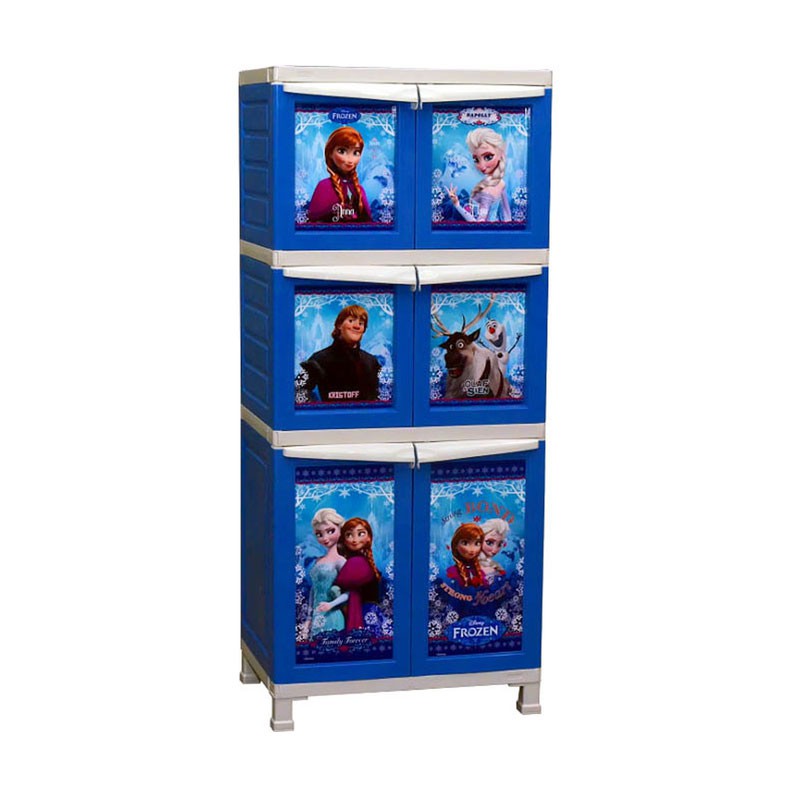 Lemari Plastik Anak Napolly Karakter Frozen. JNE dan Sicepat