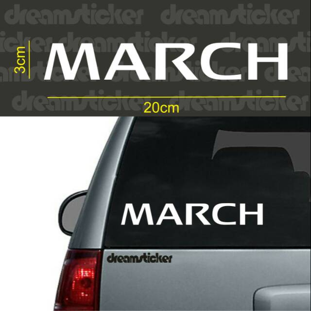 Sticker Stiker Mobil Nissan March