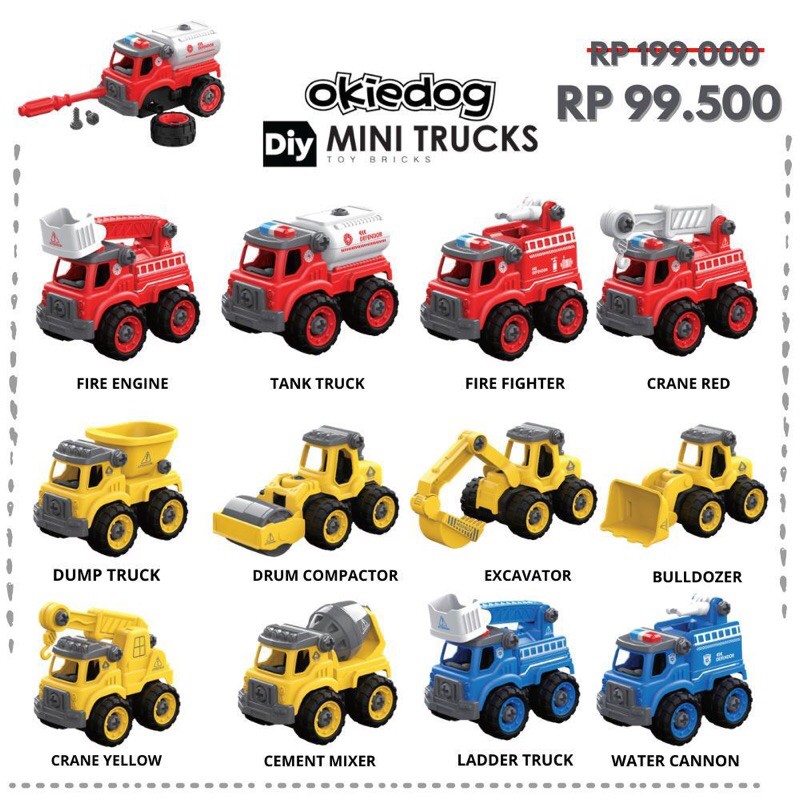 (Flash Sale) Okiedog Mini DIY Truck