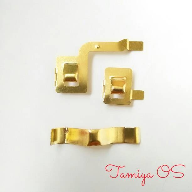 Gold Plate Teeminal for Super-1 &amp; Zero Chasis - Dinamo Tamiya