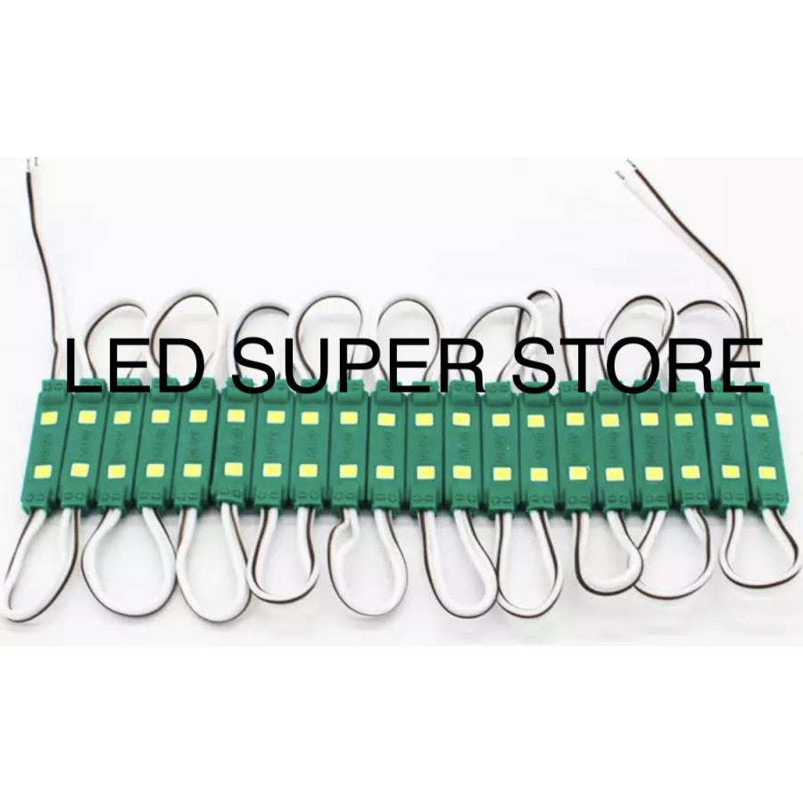 Modul mini 2 mata led 12V Putih / Biru / Merah / Kuning /Hijau /Pink 2806 - isi 100pc